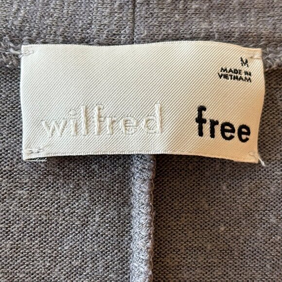 Aritzia Wilfred Free‎ Duster Sweater Open Cardigan Gray Knit Womens Size Medium - Picture 8 of 8